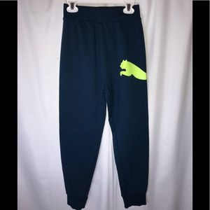 Puma Boys kids green jogger